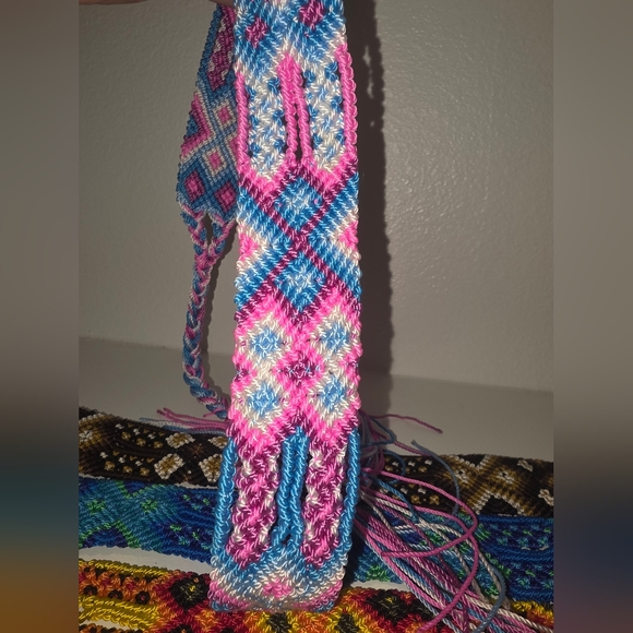 Colorful Woven Cowboy Hat Band - Picture 6 of 9